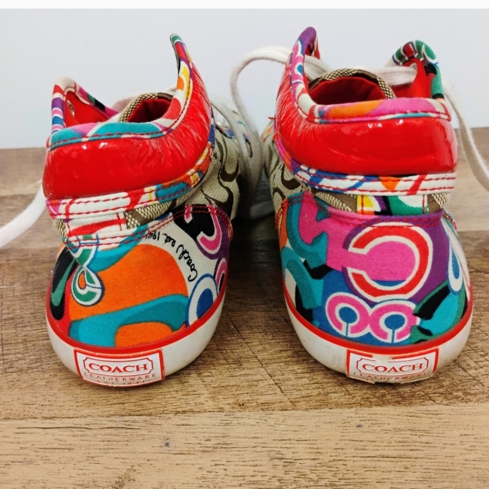 Coach Multicolor Canvas Sneakers - Picture 12 of 14